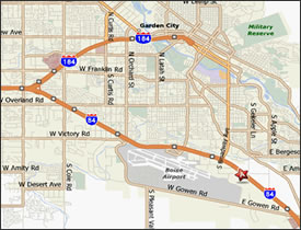 Map of 4719 Market Street, Boise, ID 83706